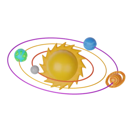 Sistema solar  3D Icon