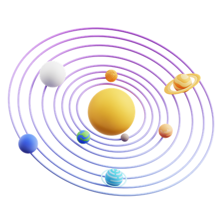 Sistema solar  3D Icon