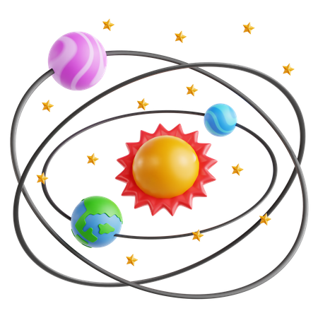 Sistema solar  3D Icon
