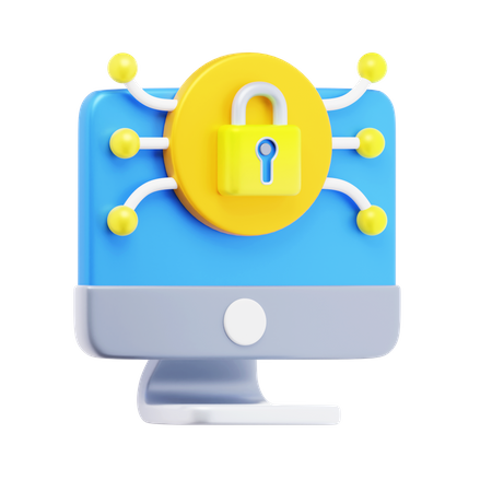 Sistemas de seguridad de datos  3D Icon
