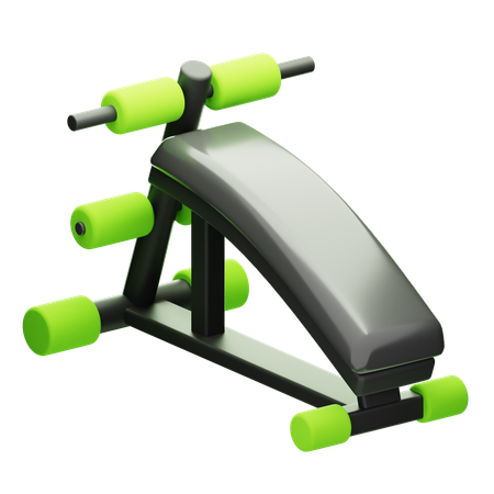 Sit Up Bench  3D Icon