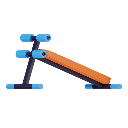 Sit Up Bench  3D Icon