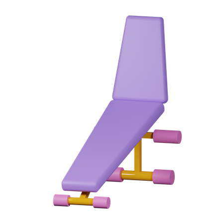 Sit Up Bench  3D Icon