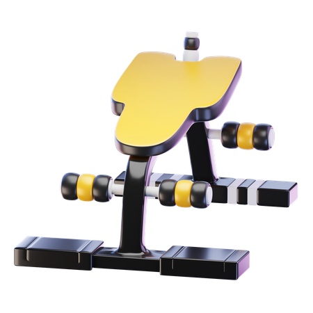 Sit Up Bench  3D Icon