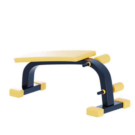 Sit Up Bench  3D Icon