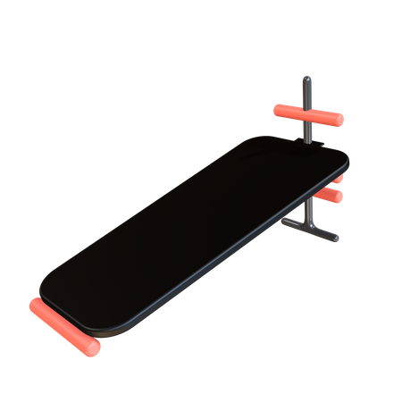 Sit Up Bench  3D Icon