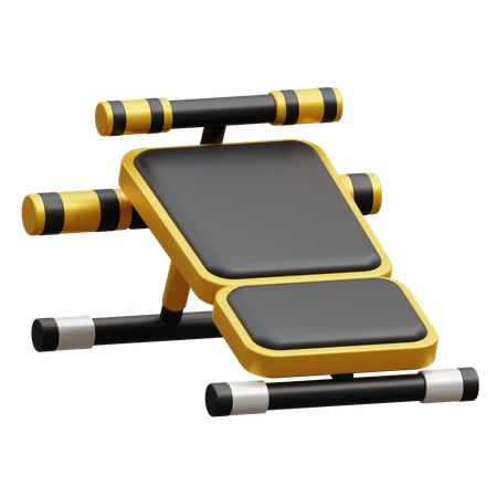 Sit Up Bench  3D Icon