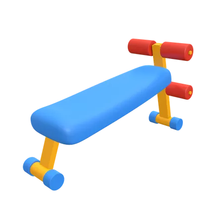 3 D Icon Illustration Sit Up Bench 3D Icon