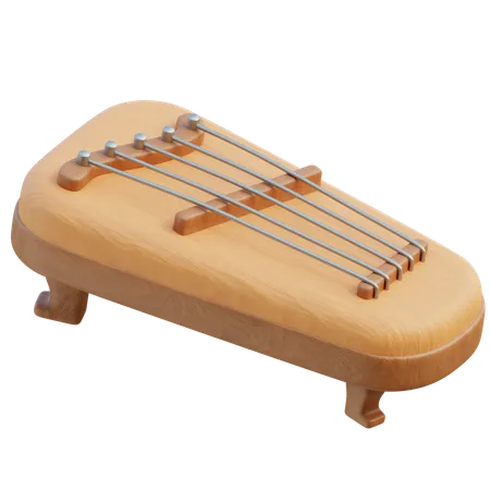 Sitar  3D Icon