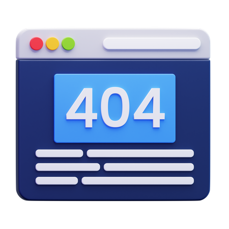 Site 404  3D Icon