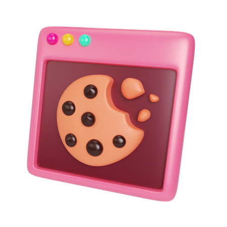 Cookie do site  3D Illustration