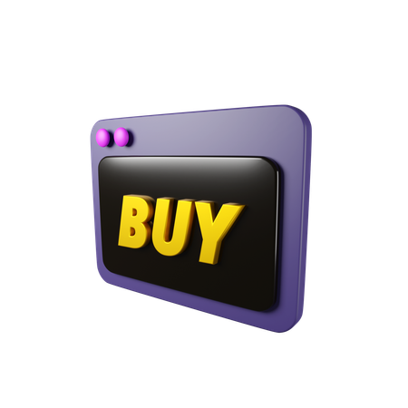 Site de compras  3D Icon