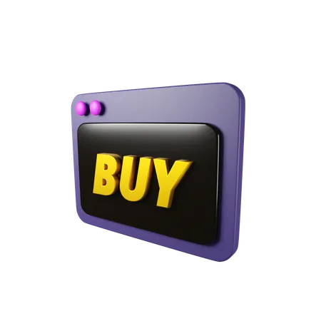 Site de compras  3D Icon