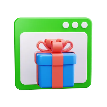 Site de compras  3D Icon