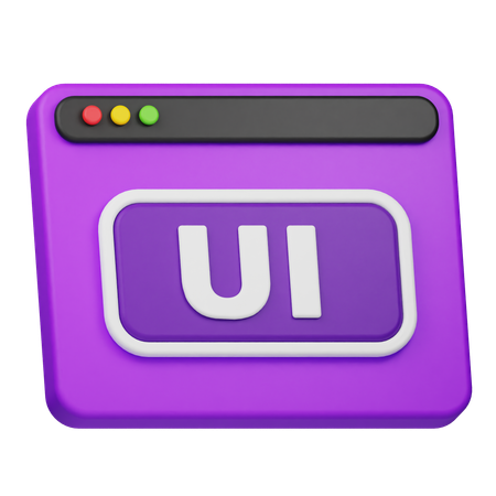 Site de design de interface do usuário  3D Icon