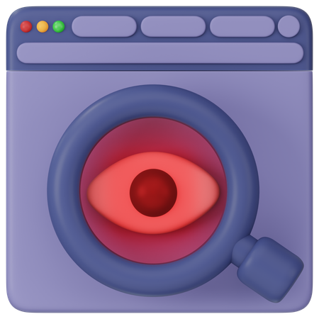 Site de spyware  3D Icon