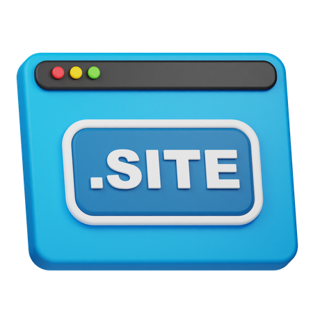 SITE Domain  3D Icon