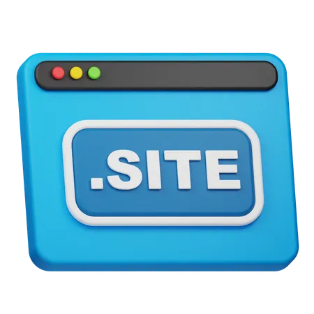 SITE Domain  3D Icon