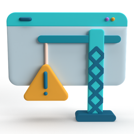 Site em construção  3D Icon