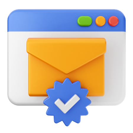 Verificação de e-mail do site  3D Icon