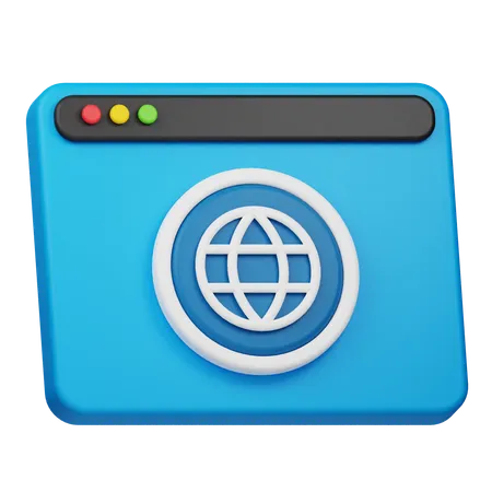 Site internet en ligne  3D Icon