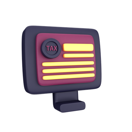 Site fiscal  3D Icon