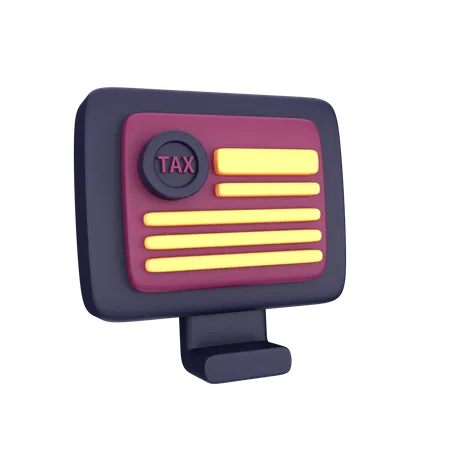 Site fiscal  3D Icon