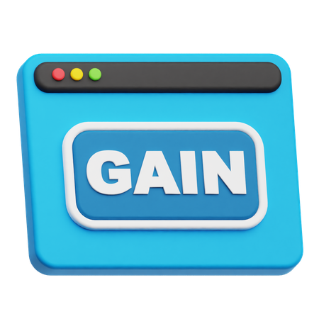 Ganho do site  3D Icon