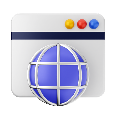 Site internet  3D Icon