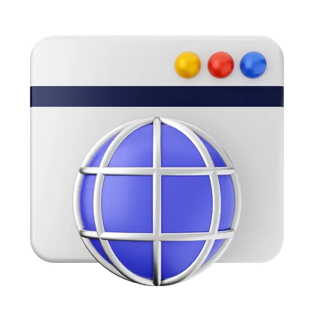 Site internet  3D Icon