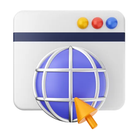 Site internet  3D Icon