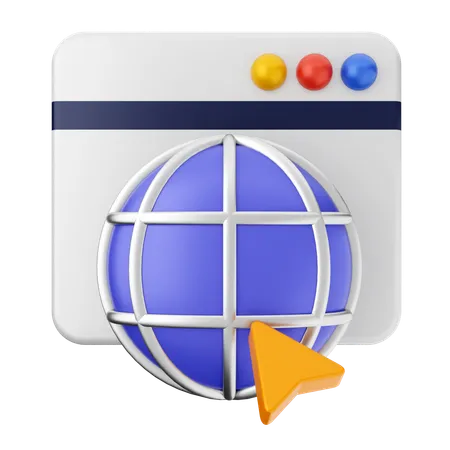 Site internet  3D Icon