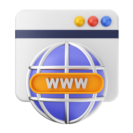 Site internet  3D Icon