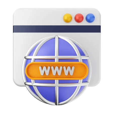 Site internet  3D Icon