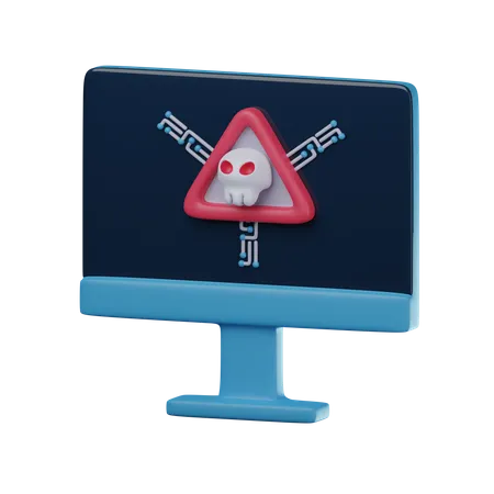 Site malicioso  3D Icon