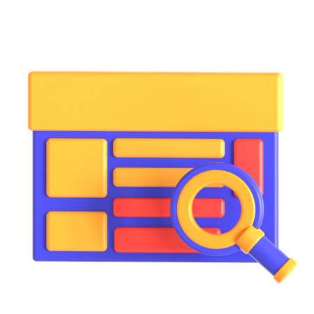 Pesquisa de site  3D Icon