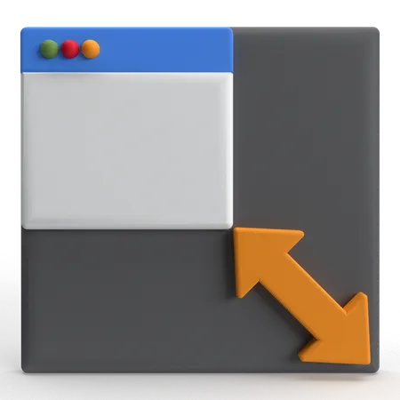 사이트 크기 조정  3D Icon
