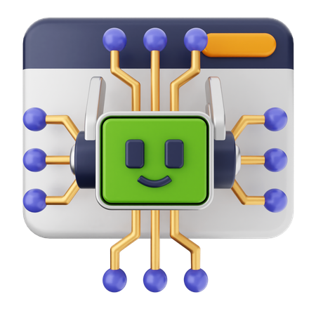 Robô do site  3D Icon