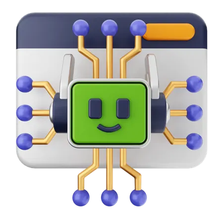 Robô do site  3D Icon