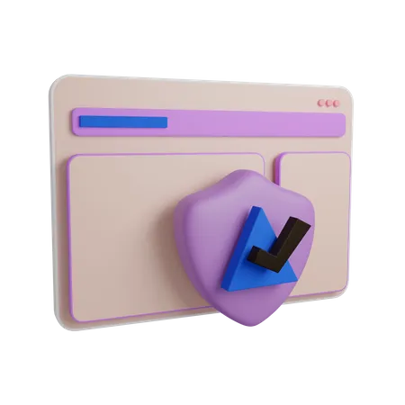 Site Security 3 D Illustration Contains PNG BLEND And OBJ Files 3D Icon