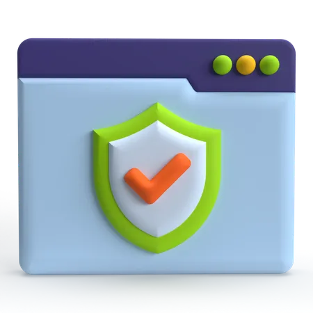 Site seguro  3D Icon