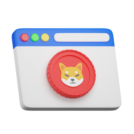Site shiba inu  3D Icon