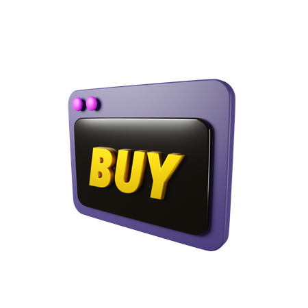 Site d'achats  3D Icon