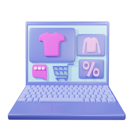 Site d'achats  3D Icon