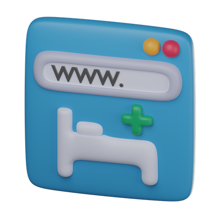 Site internet de l'hôpital  3D Icon