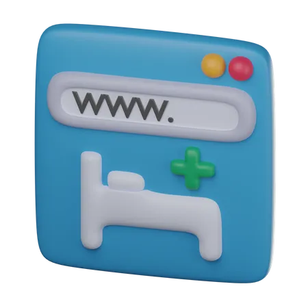 Site internet de l'hôpital  3D Icon