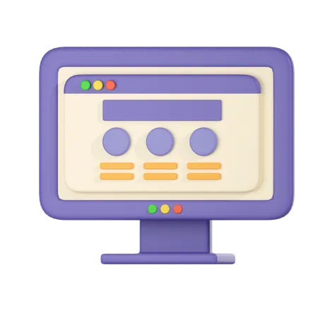 Site web  3D Icon