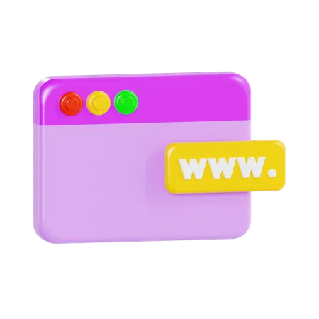 Site web  3D Icon