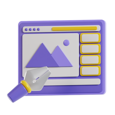 Site web  3D Icon