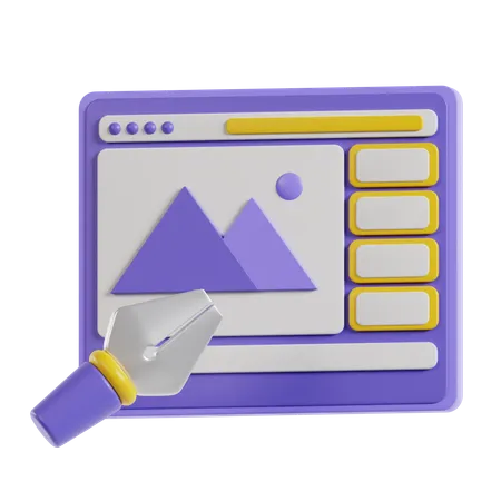 Site web  3D Icon